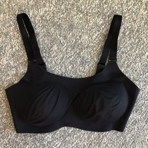 Knix black wireless padded bra 6 32 34 DD DDD E